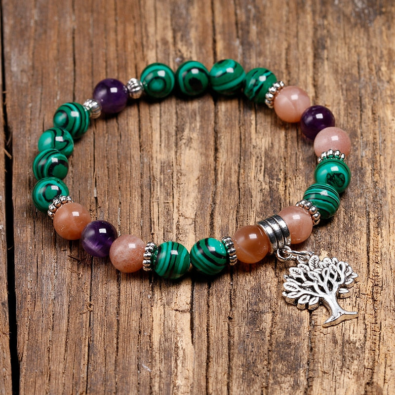 Malachit-Heilkristall-Armband