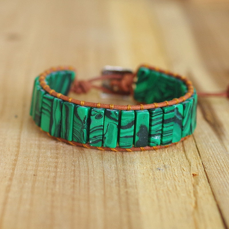 Malachit-Seelenspiegel-Armband für die Transformation