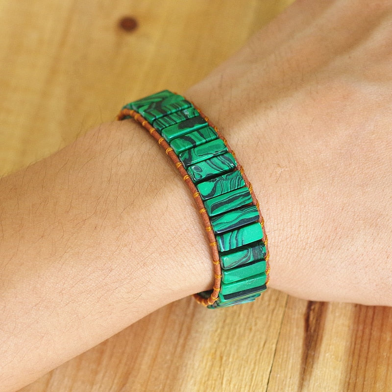 Malachit-Seelenspiegel-Armband für die Transformation
