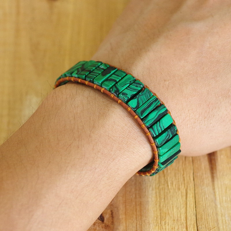 Malachit-Seelenspiegel-Armband für die Transformation