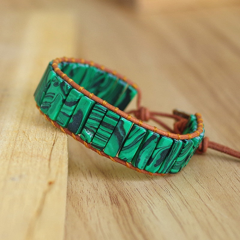 Malachit-Seelenspiegel-Armband für die Transformation