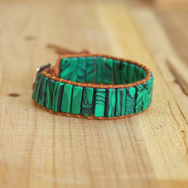 Malachit-Seelenspiegel-Armband für die Transformation