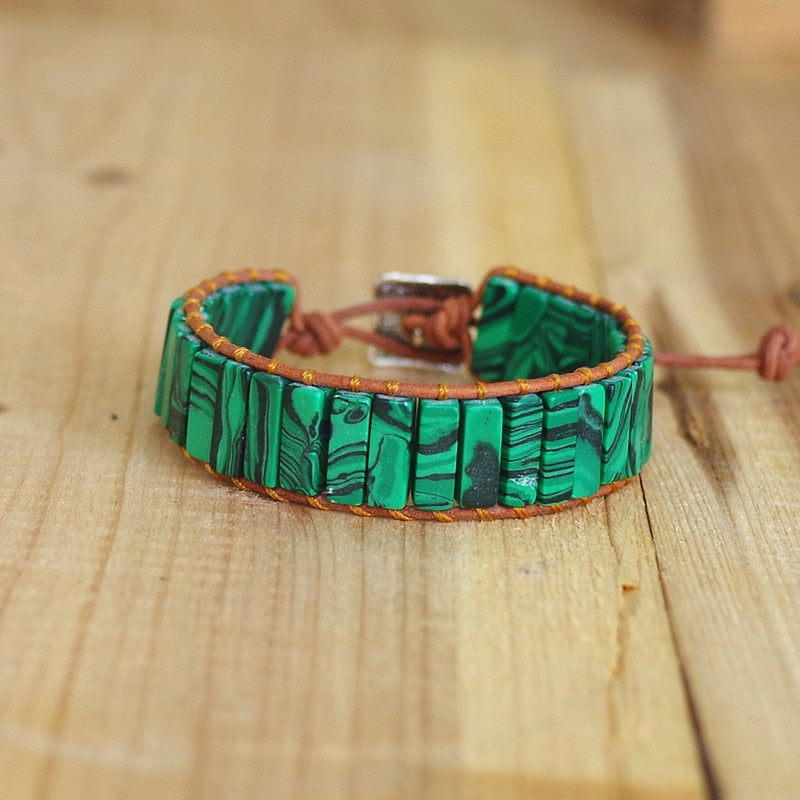 Malachit-Seelenspiegel-Armband für die Transformation
