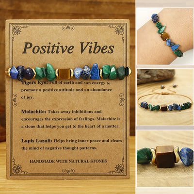 Malachit & Tigerauge Positive Vibes Armband
