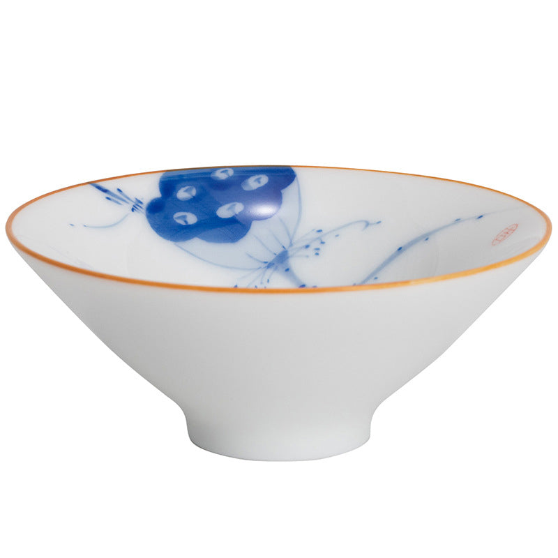 Mandala Koi Fisch Lotus Keramik Teetasse 50ml Harmony