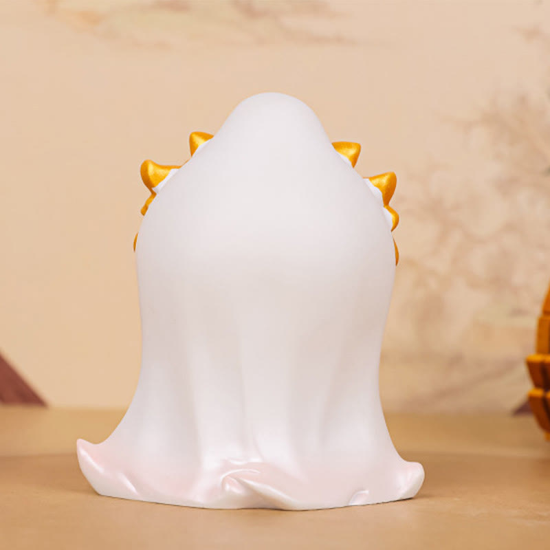 Meditation Avalokitesvara Harzstatue mit Jungen- und Mädchenfiguren