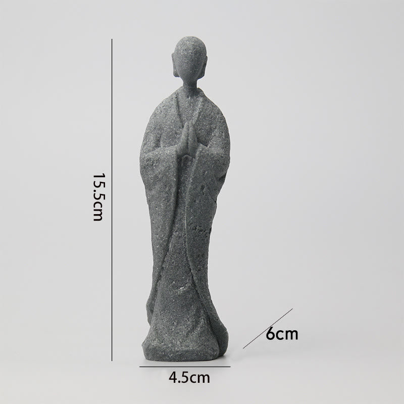 Meditations-Buddha-Statue aus Sandstein für Gelassenheit und Frieden