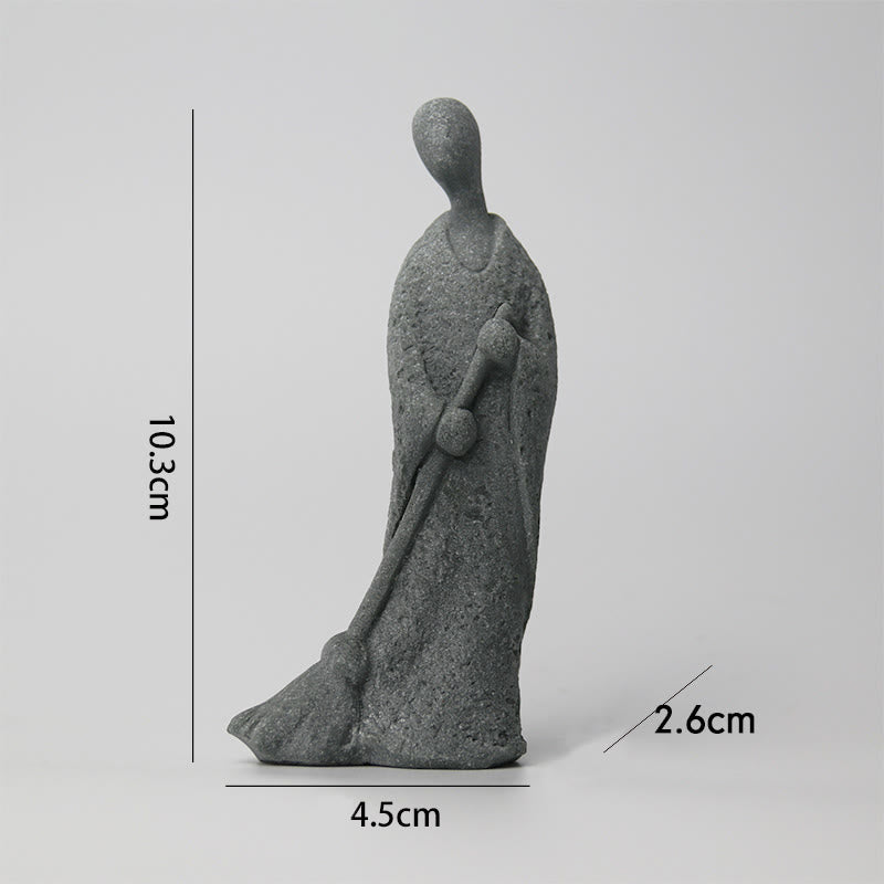 Meditations-Buddha-Statue aus Sandstein für Gelassenheit und Frieden