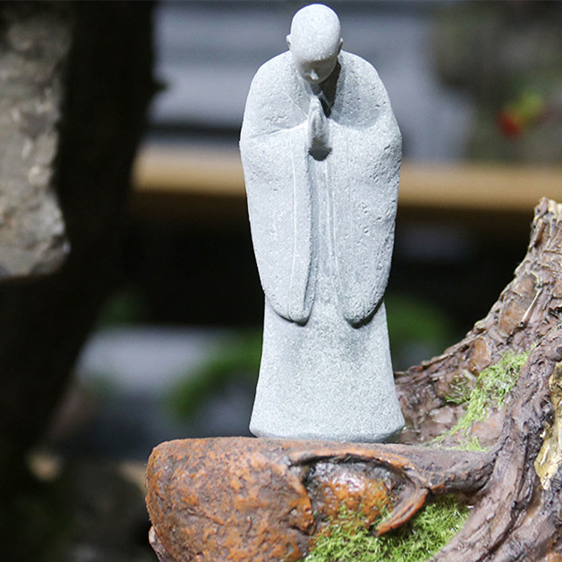 Meditations-Buddha-Statue aus Sandstein für Gelassenheit und Frieden