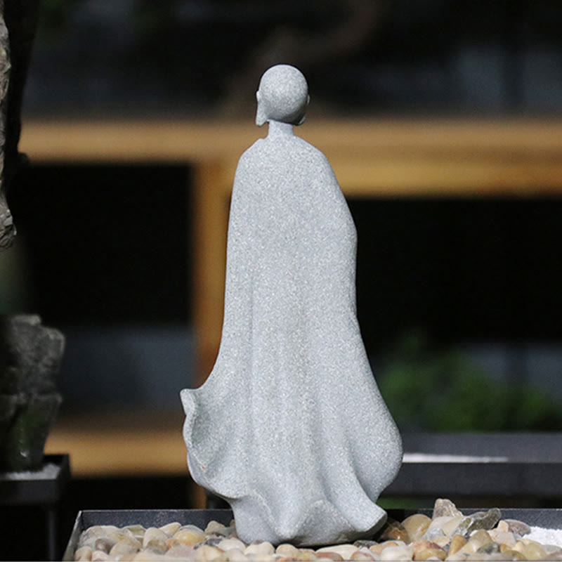 Meditations-Buddha-Statue aus Sandstein für Gelassenheit und Frieden