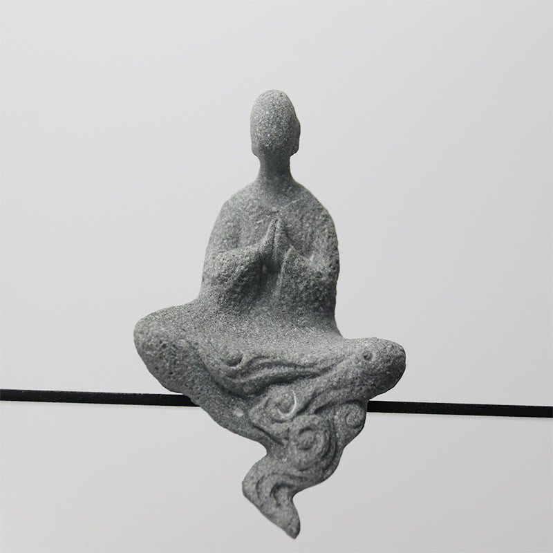 Meditations-Buddha-Statue aus Sandstein für Gelassenheit und Frieden