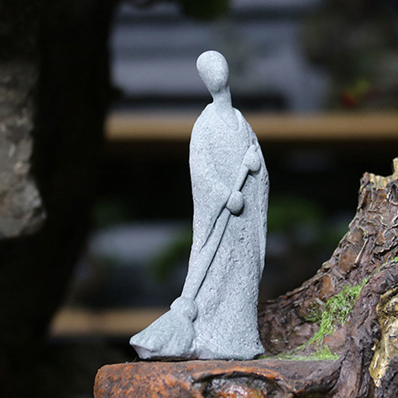 Meditations-Buddha-Statue aus Sandstein für Gelassenheit und Frieden