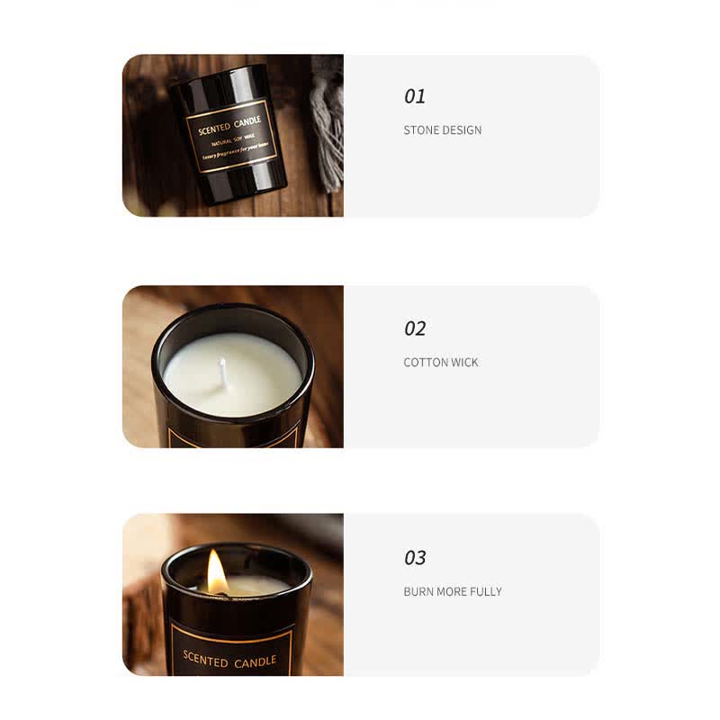 Meditationsduftkerze aus Sojawachs, Blaue Glockenbirne, Freesie