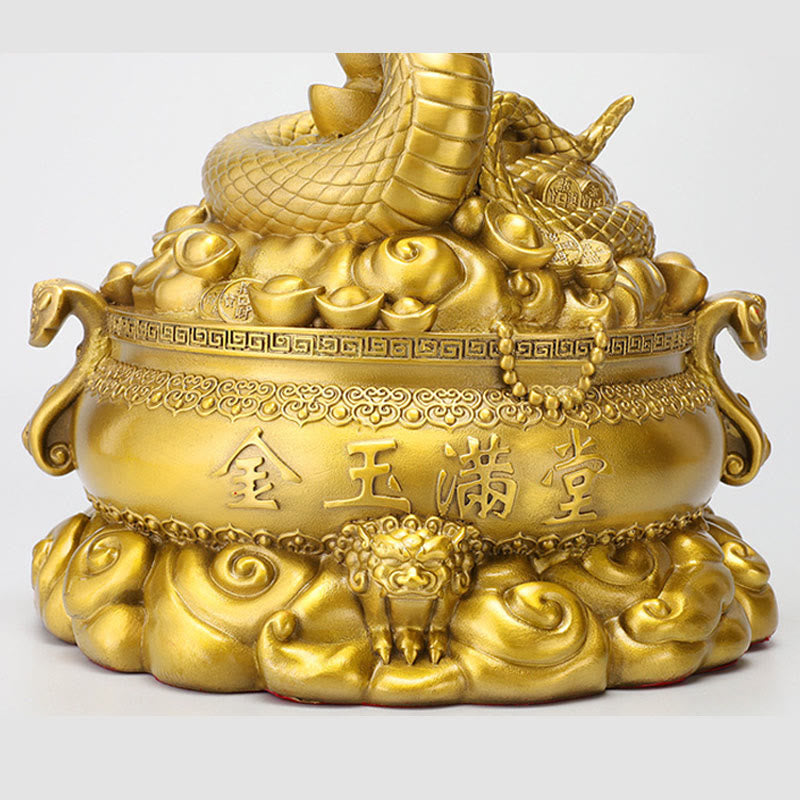 Mittlere Kupfermünzen zum Jahr der Schlange, Messingdekoration