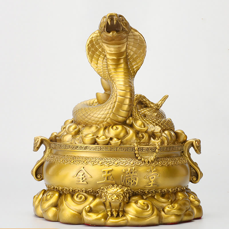 Mittlere Kupfermünzen zum Jahr der Schlange, Messingdekoration