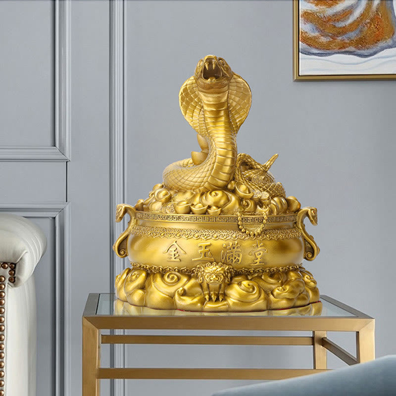 Mittlere Kupfermünzen zum Jahr der Schlange, Messingdekoration