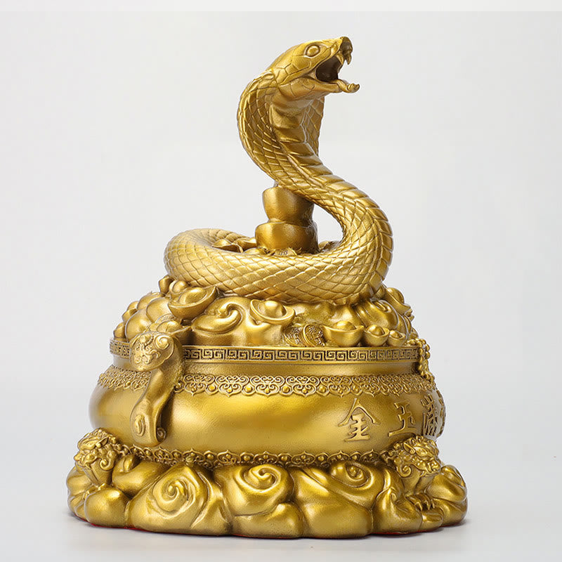 Mittlere Kupfermünzen zum Jahr der Schlange, Messingdekoration