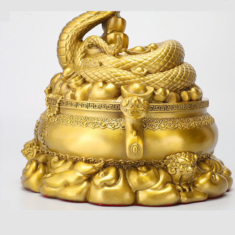 Mittlere Kupfermünzen zum Jahr der Schlange, Messingdekoration