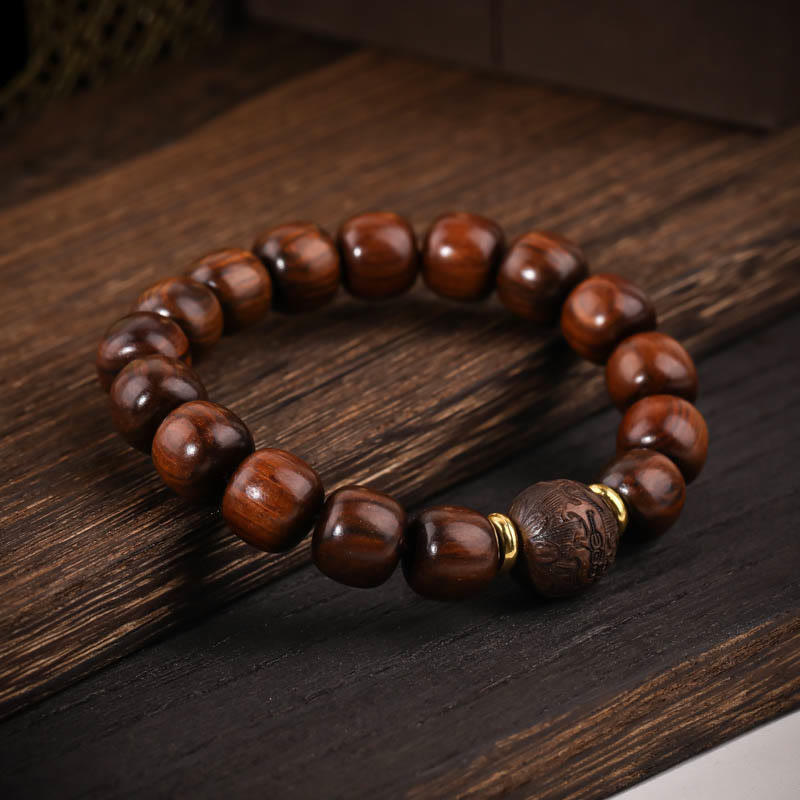 Herren-Armband „Compassion“ aus Palisander mit 11 mm Perlen