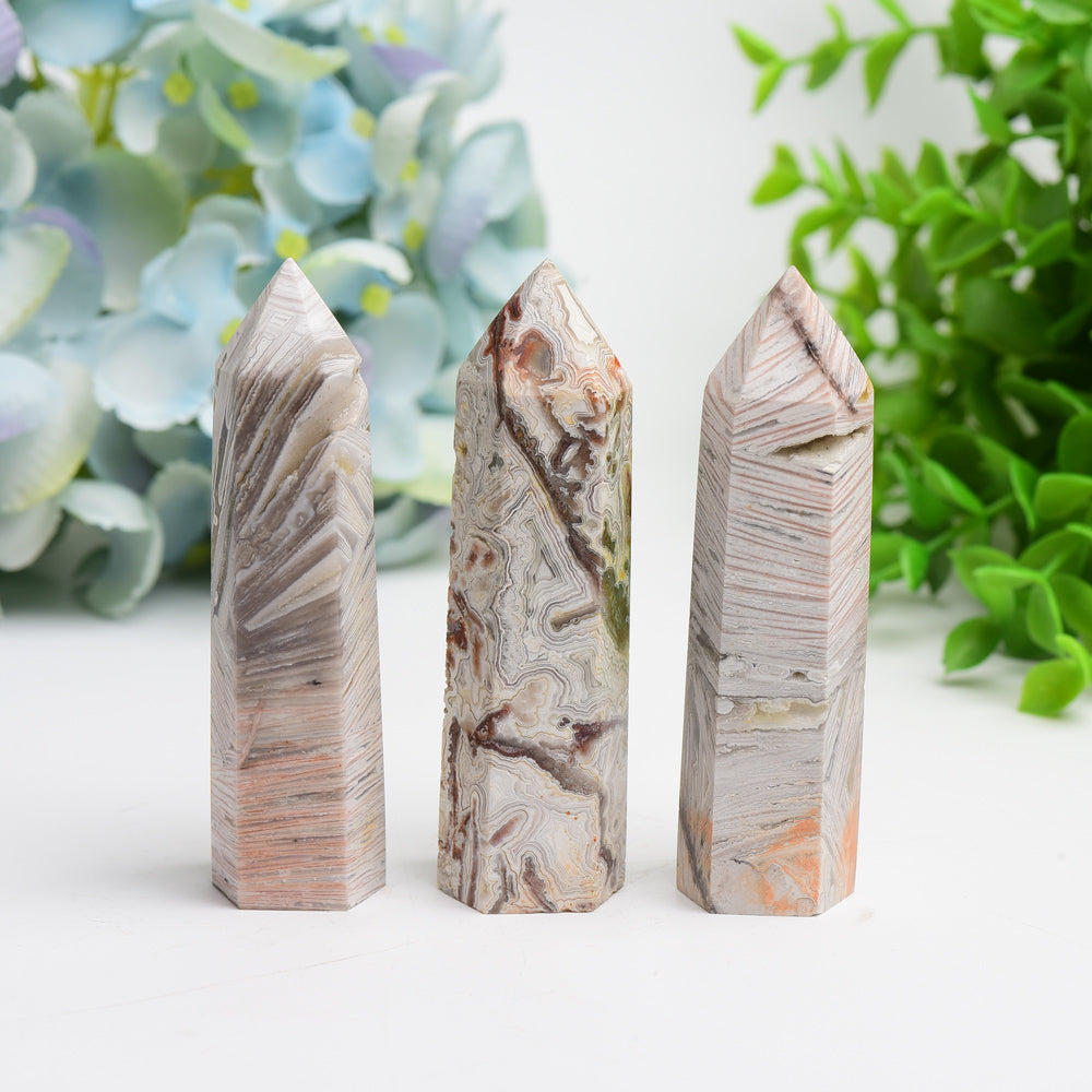 Mexican Onyx Crystal Points 2.5-4.0 Inch Healing