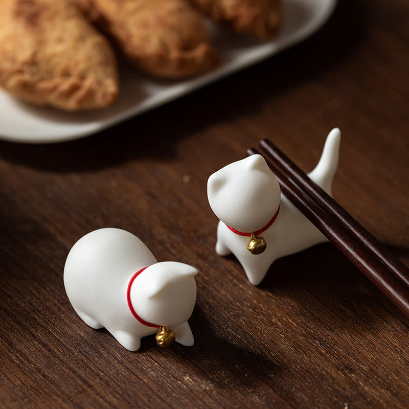 Mini-Katzenstatue aus Keramik, stehend oder liegend, 5 cm, Figur, Dekoration