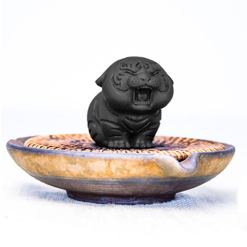 Mini-Statue aus süßem Tigereisenharz – spirituelle Tierfigur