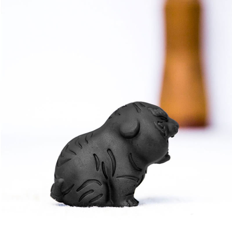 Mini-Statue aus süßem Tigereisenharz – spirituelle Tierfigur