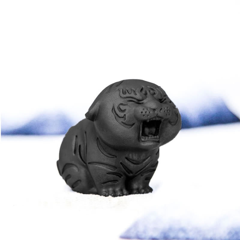 Mini-Statue aus süßem Tigereisenharz – spirituelle Tierfigur