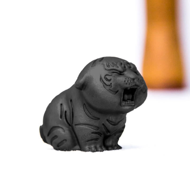 Mini-Statue aus süßem Tigereisenharz – spirituelle Tierfigur