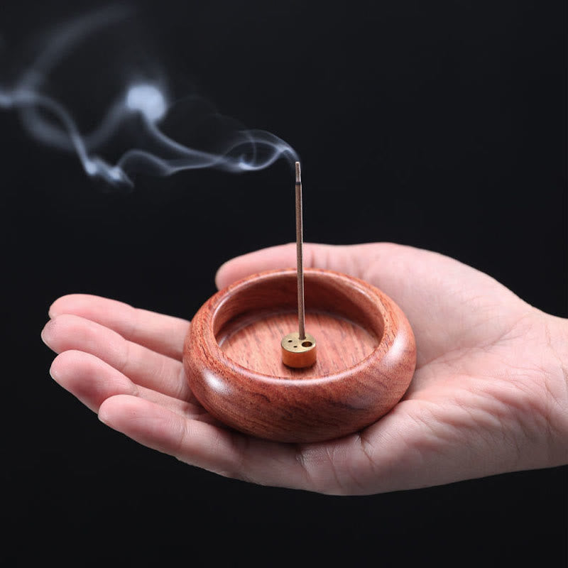 Mini-Meditations-Räuchergefäß aus Ebenholz, 6,6 cm