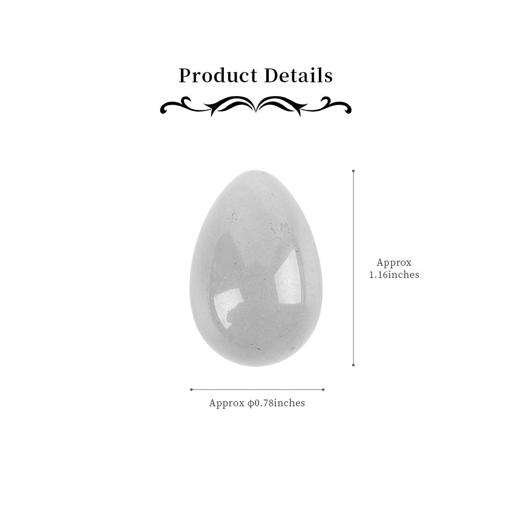 Mini Egg Shape Clear Quartz Palm Stone 1.6 Inch Healing