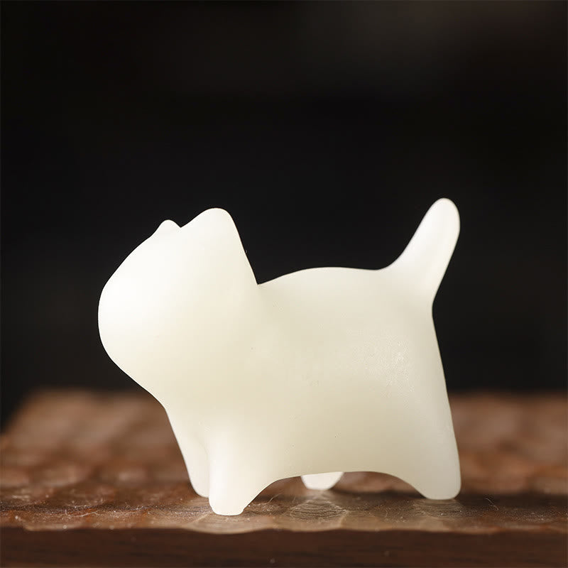 Mini-Glowstone-Katzendekoration – leuchtendes, glückliches Zen-Dekor