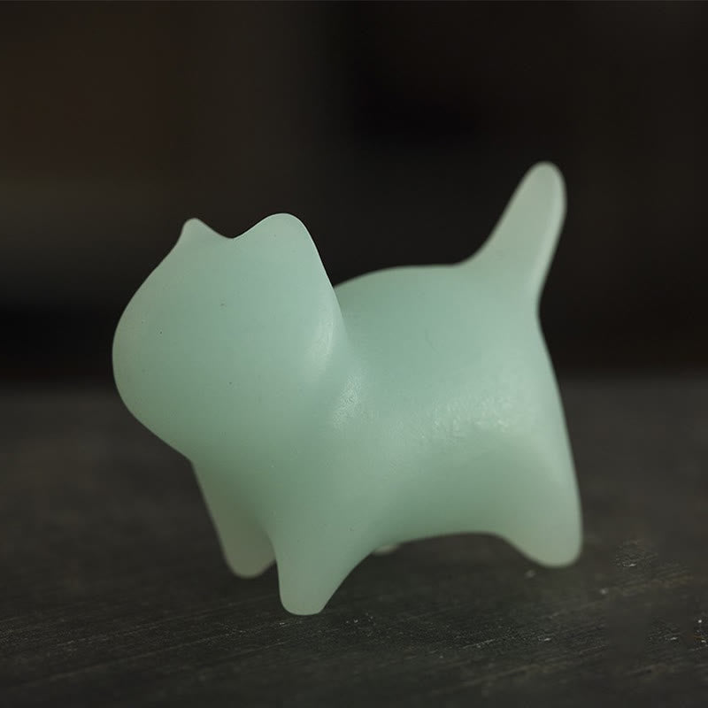 Mini-Glowstone-Katzendekoration – leuchtendes, glückliches Zen-Dekor