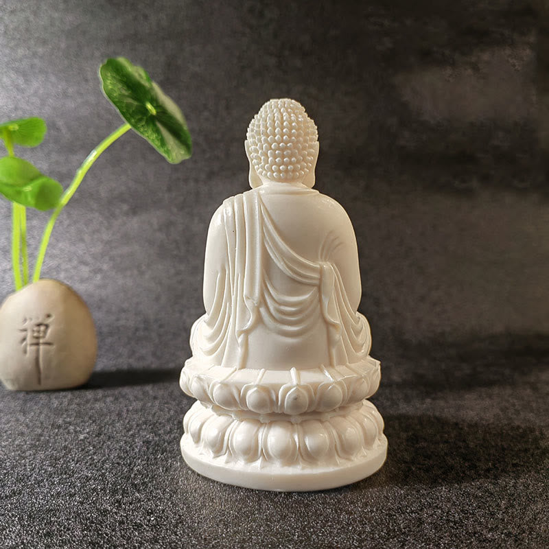 Mini-Buddha-Statue aus Elfenbeinfrüchten | Serenity Decor
