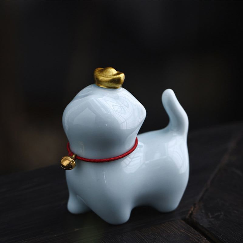 Mini-Glückskatze aus Keramik für Glück und Wohlstand