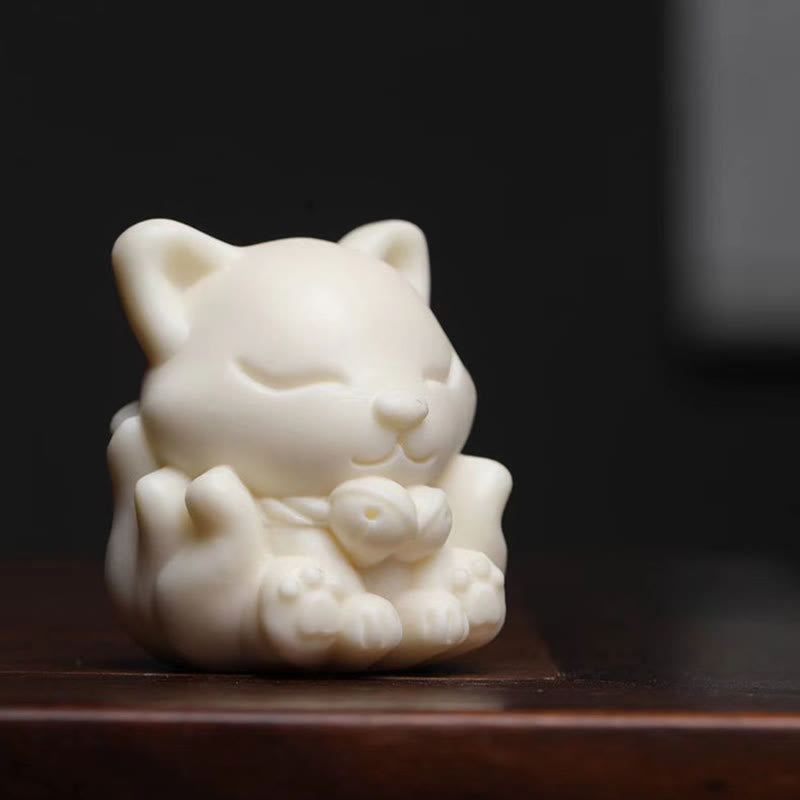 Mini-Zen-Segen-Dekoration mit neunschwänzigem Fuchs