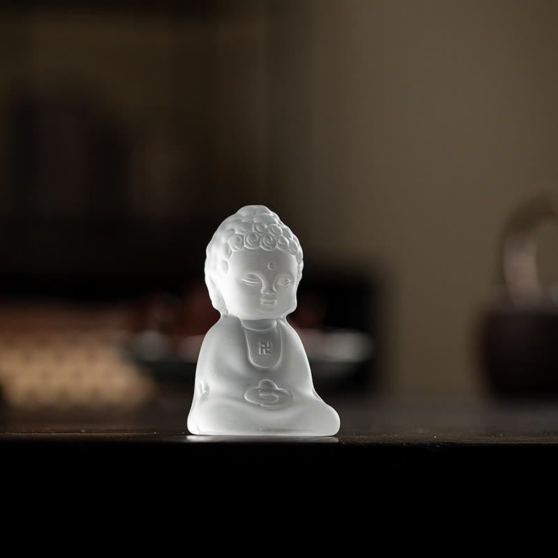 Mini Tathagata Liuli Buddha Serenity Schreibtischdekoration