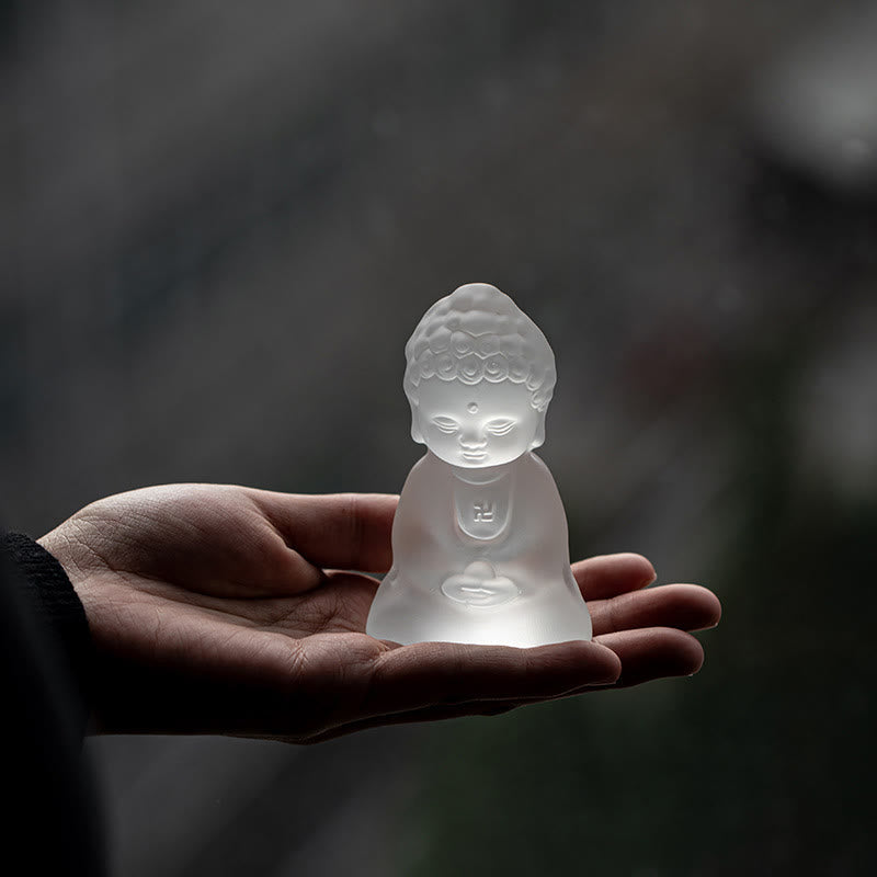 Mini Tathagata Liuli Buddha Serenity Schreibtischdekoration