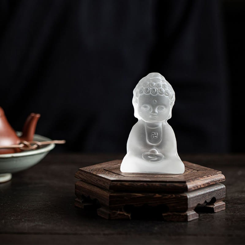 Mini Tathagata Liuli Buddha Serenity Schreibtischdekoration