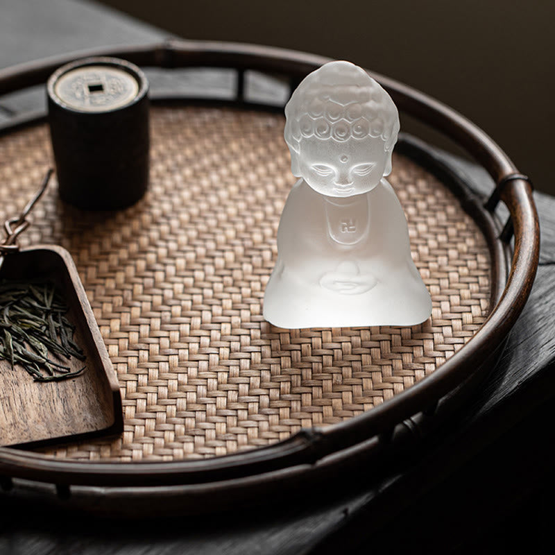 Mini Tathagata Liuli Buddha Serenity Schreibtischdekoration