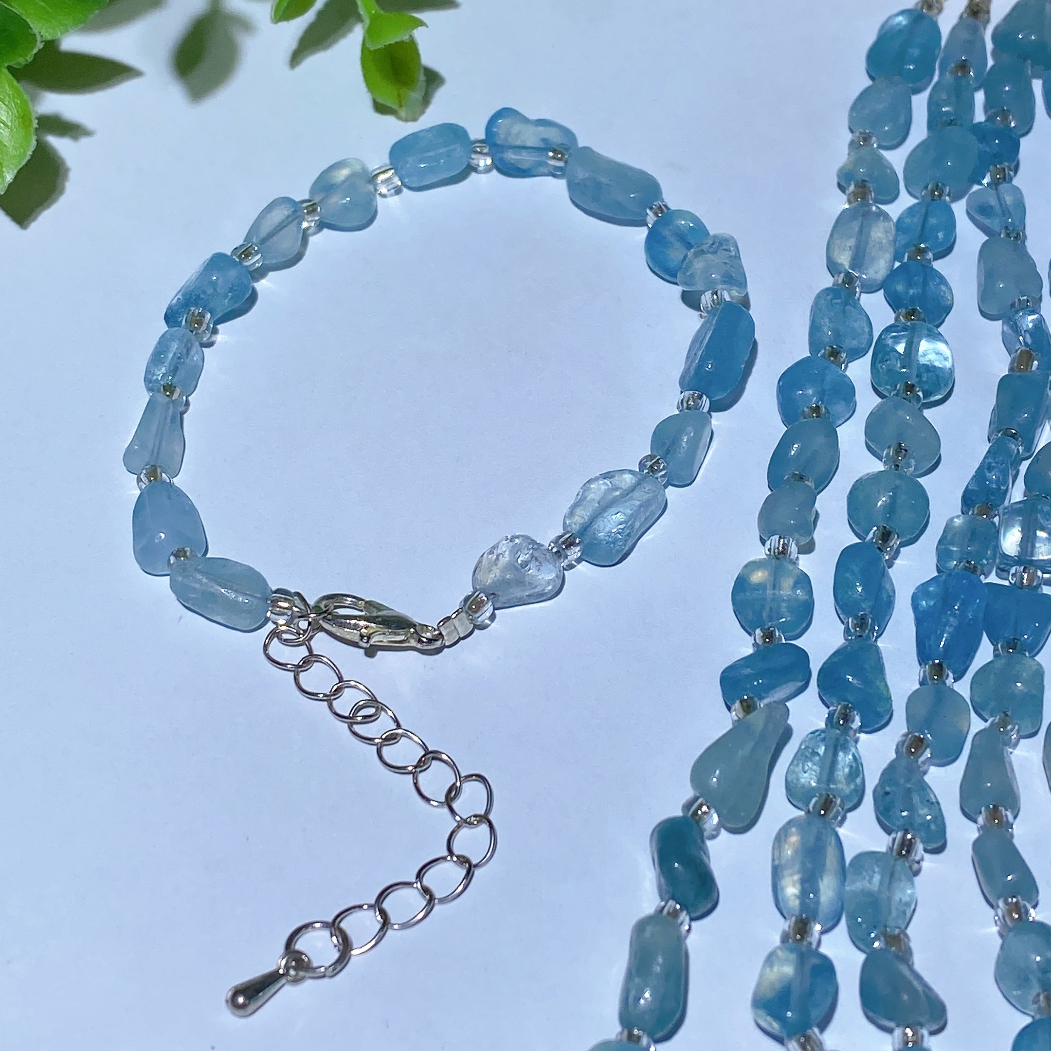 Mixed Crystal Chips Spiritual Healing Bracelet 6.3in