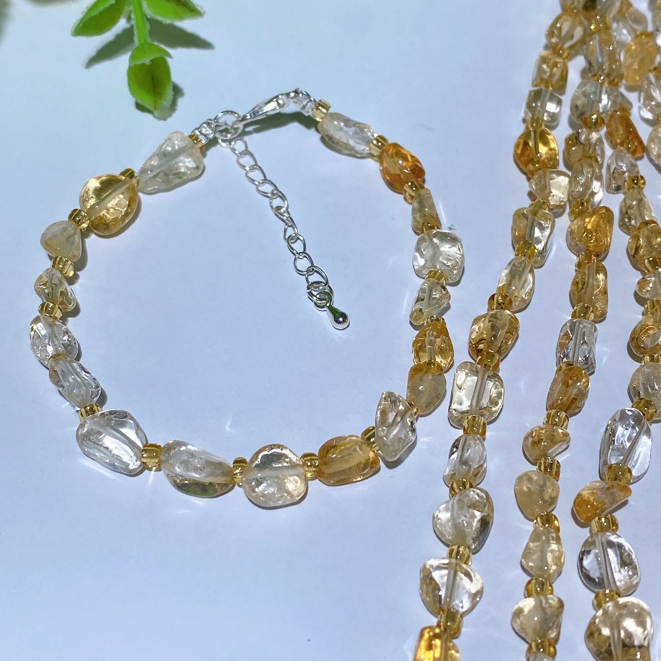 Mixed Crystal Chips Spiritual Healing Bracelet 6.3in