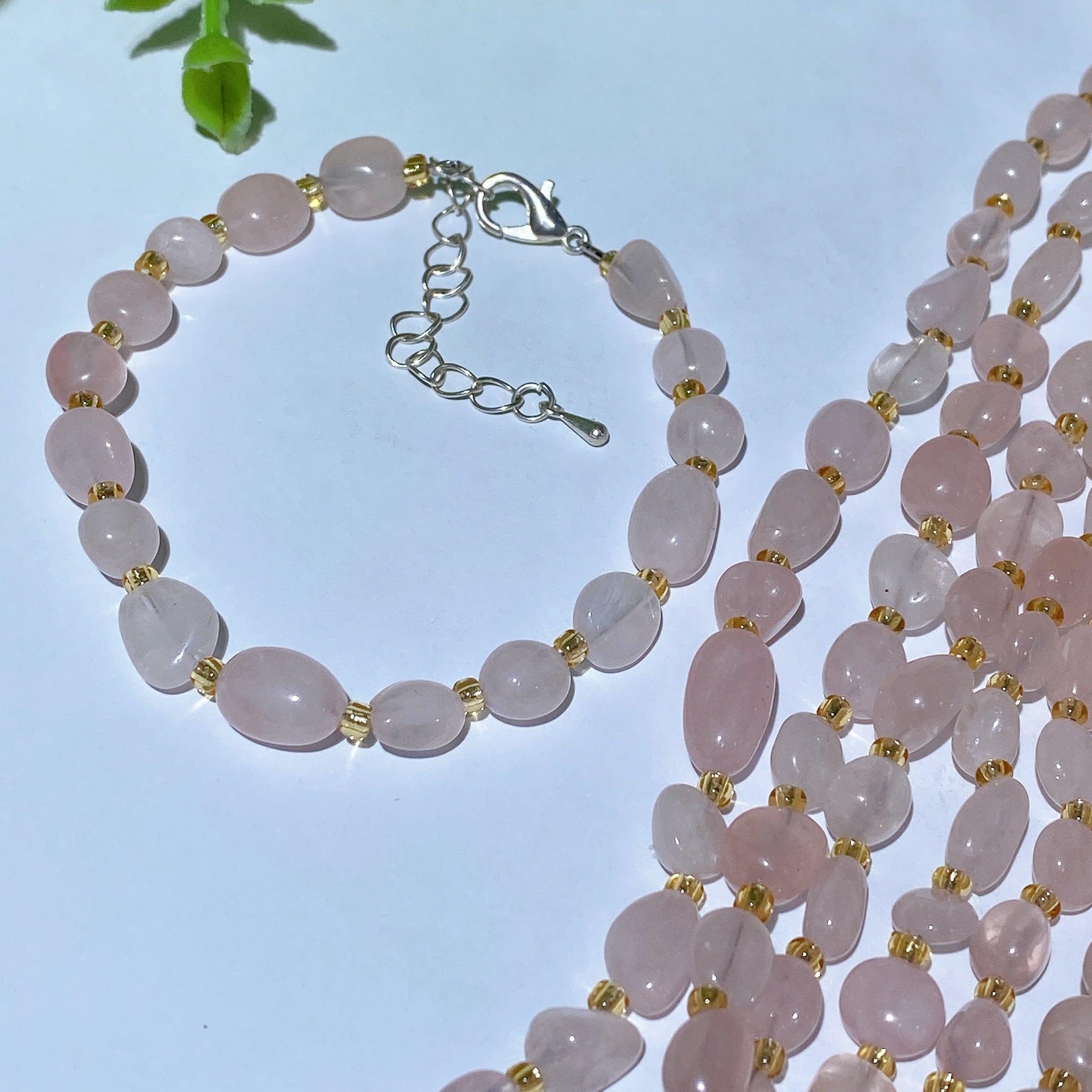 Mixed Crystal Chips Spiritual Healing Bracelet 6.3in