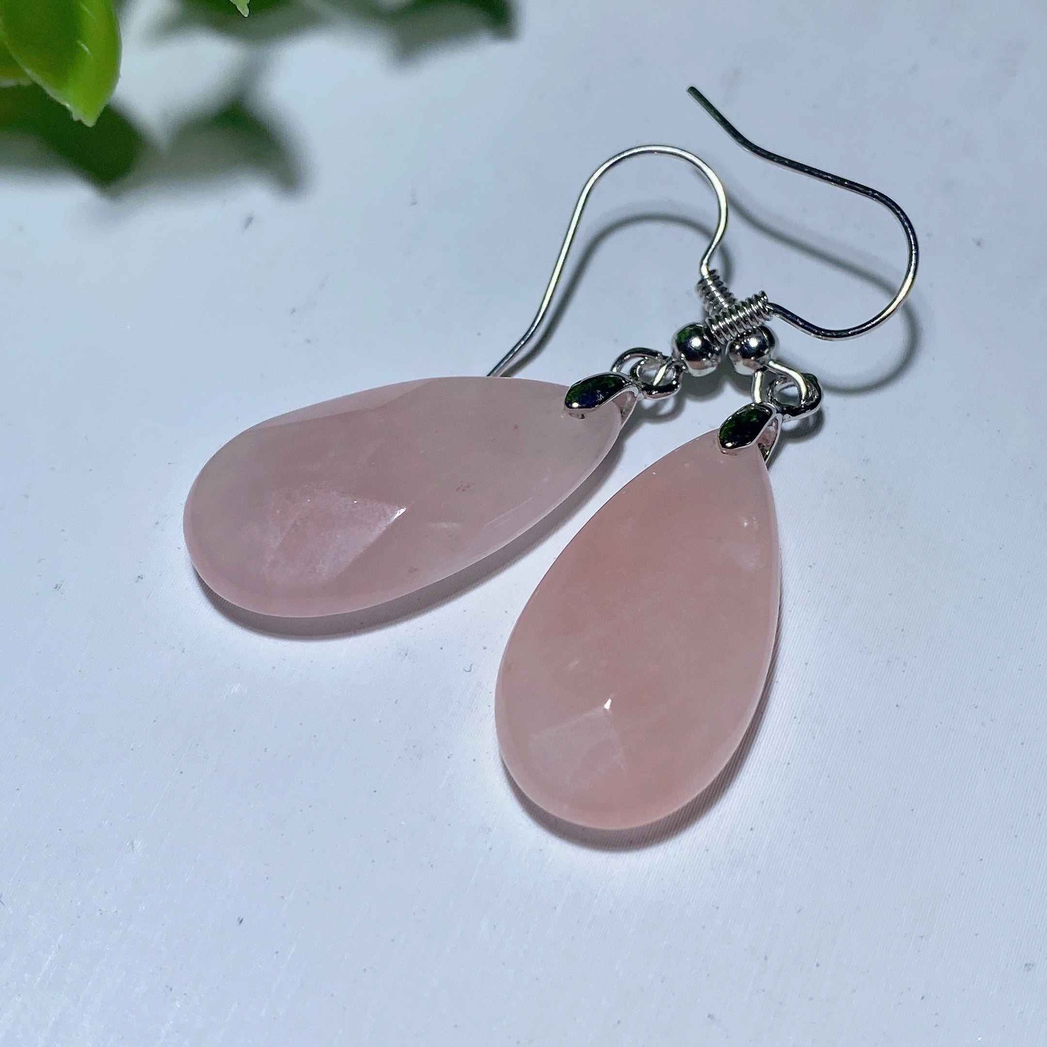 Mixed Crystal Faceted Spiritual Earrings 1 Inch Balance