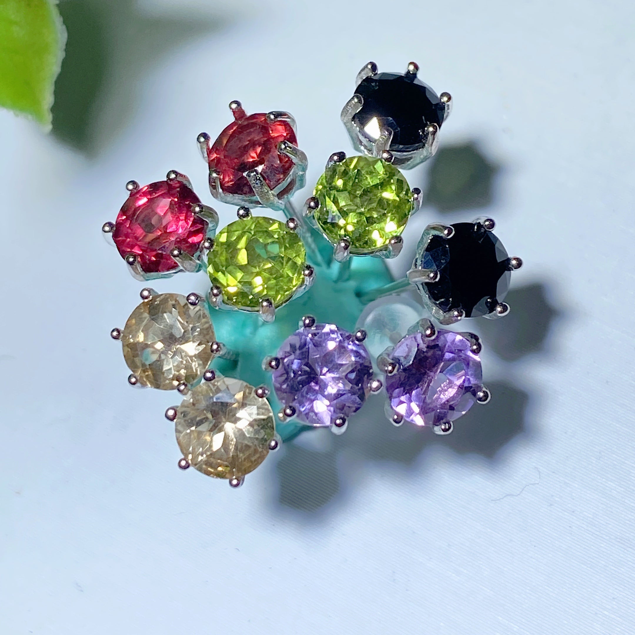 Mixed Crystal Spiritual Earrings with Healing Stones