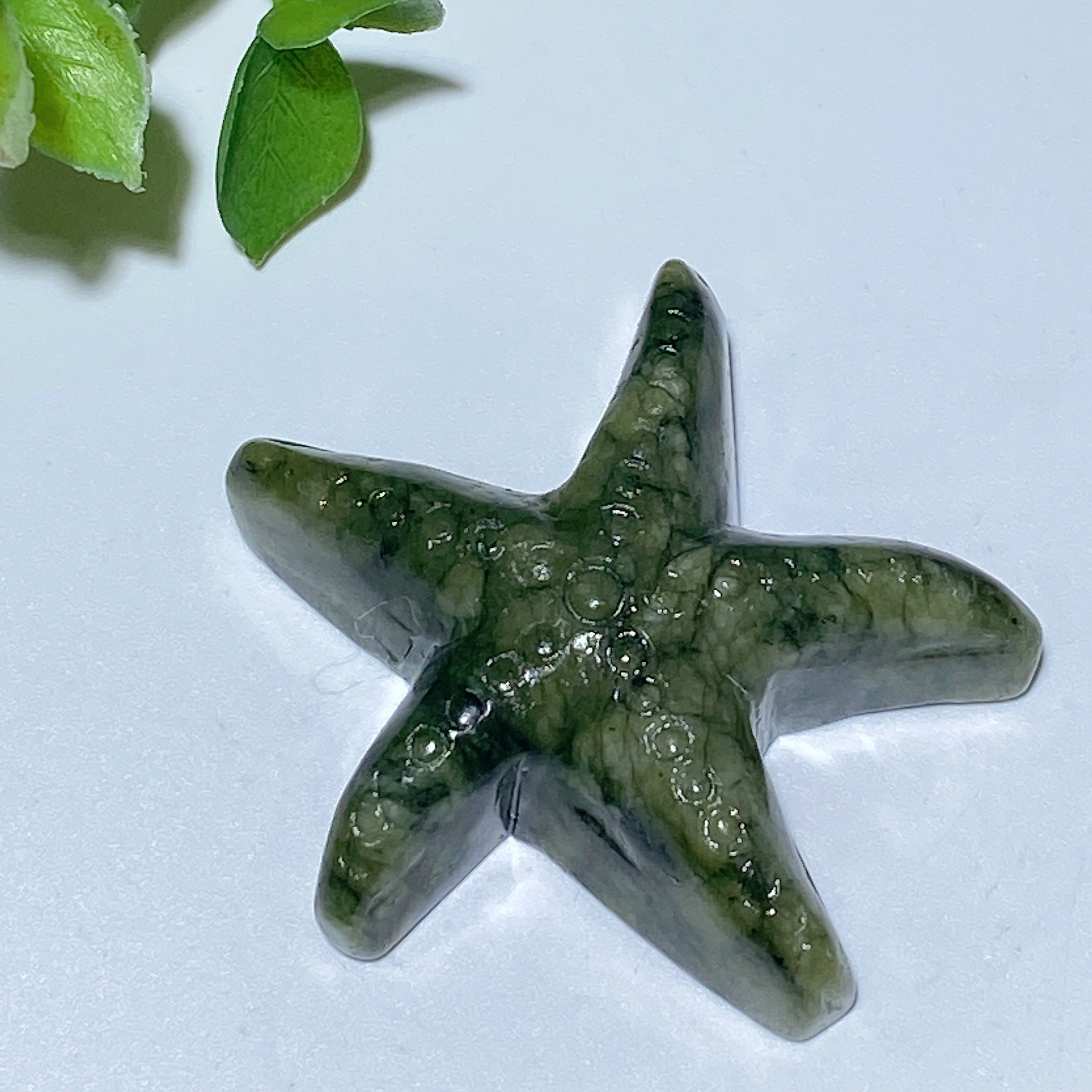 Seestern-Schnitzereien aus gemischten Kristallen, 3,6–4,3 cm, Heilkristalltiere