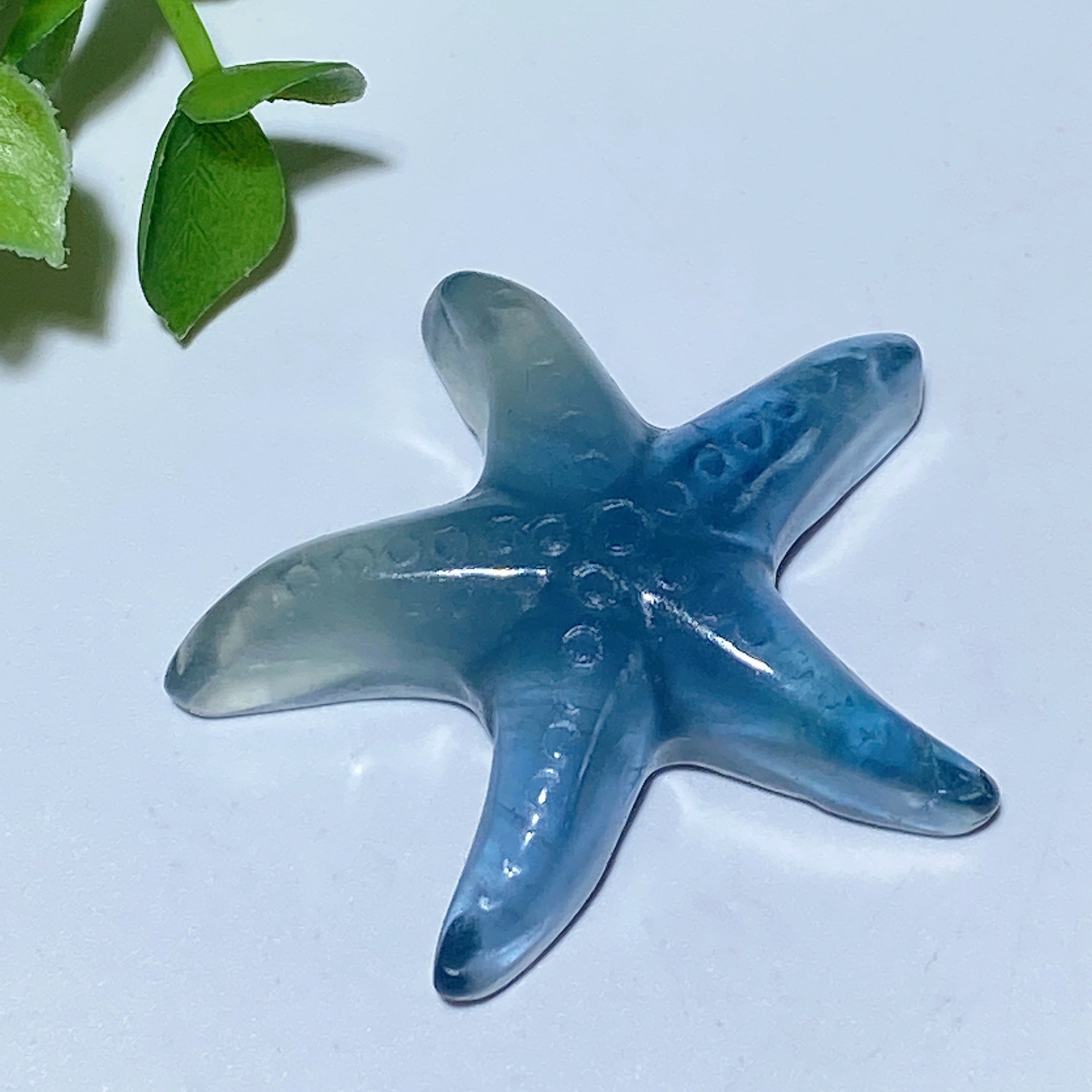 Seestern-Schnitzereien aus gemischten Kristallen, 3,6–4,3 cm, Heilkristalltiere