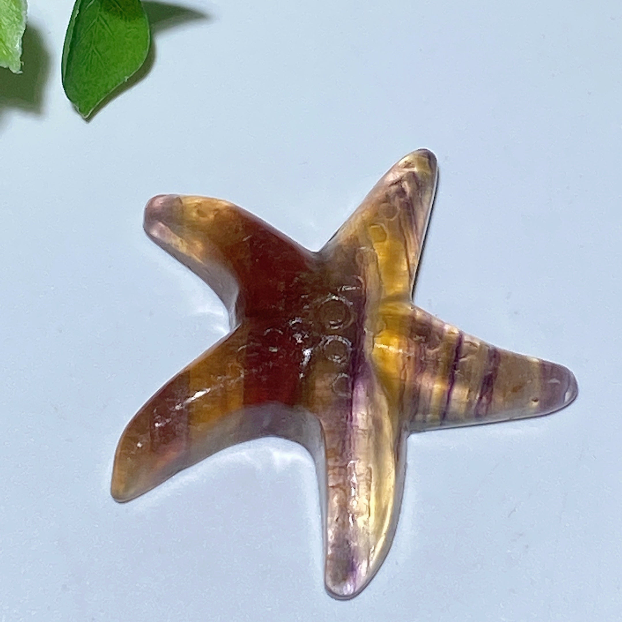 Seestern-Schnitzereien aus gemischten Kristallen, 3,6–4,3 cm, Heilkristalltiere