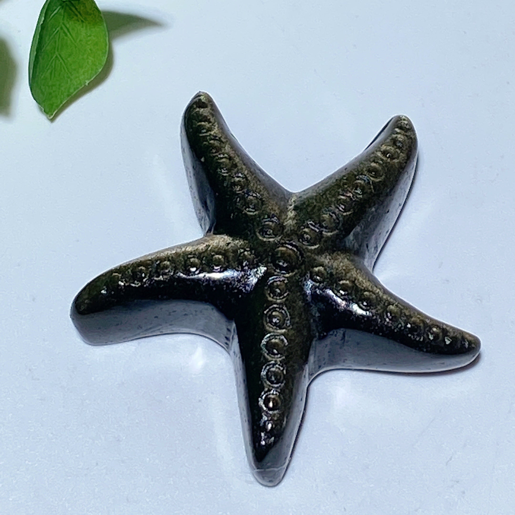 Seestern-Schnitzereien aus gemischten Kristallen, 3,6–4,3 cm, Heilkristalltiere