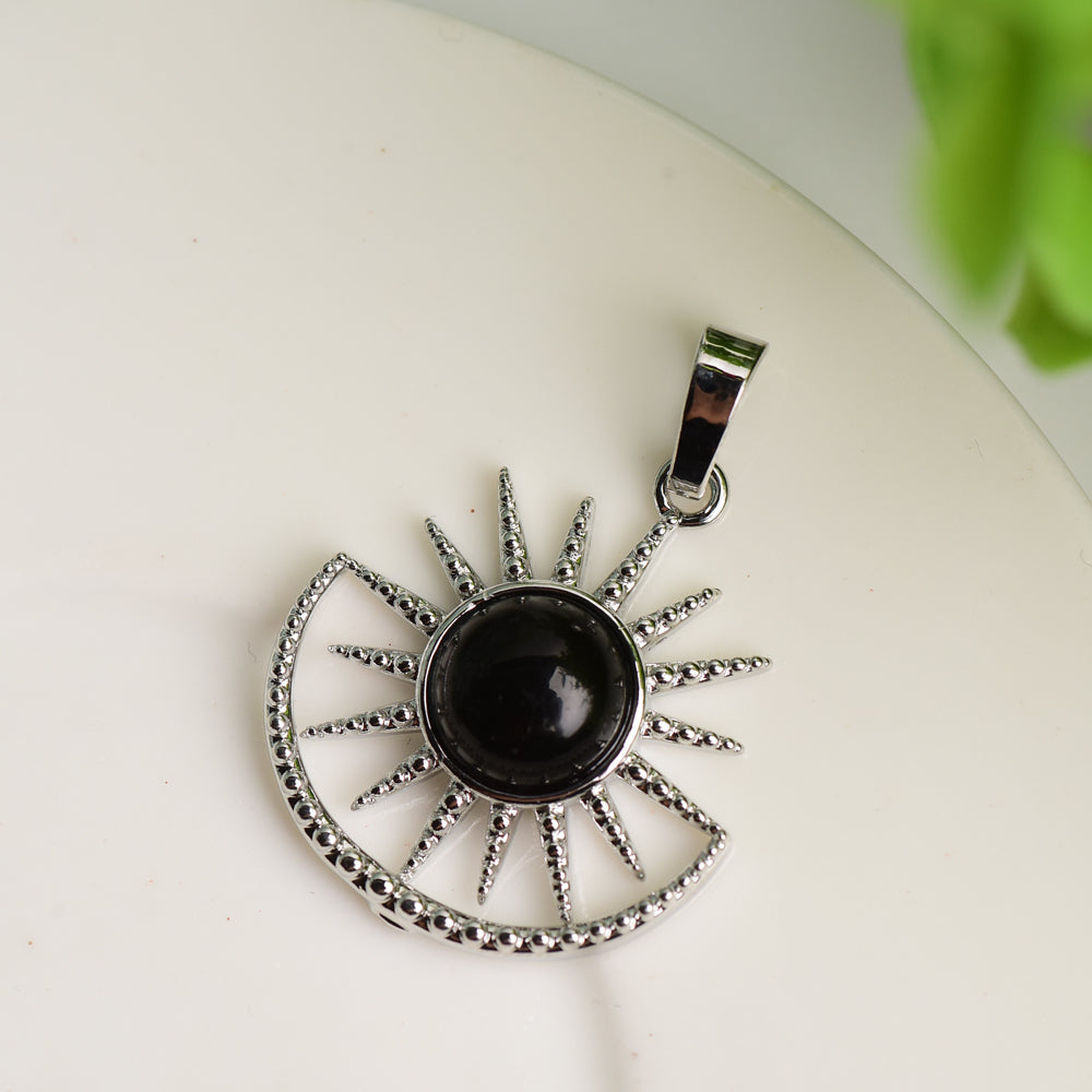 Mixed Crystal Sun Shape Spiritual Pendant 2.5cm Healing